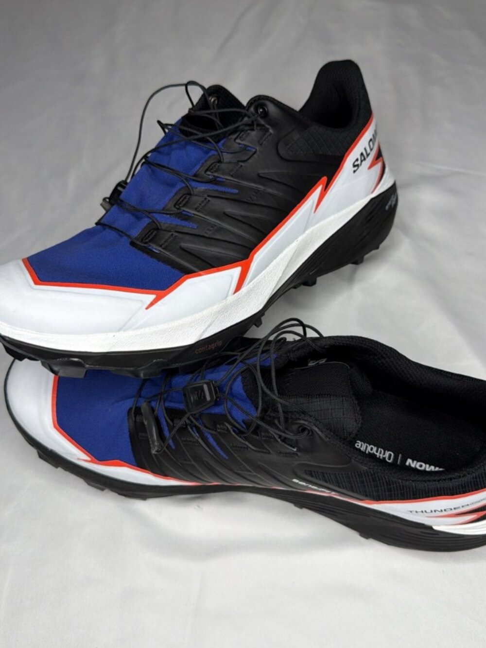 Salomon Thundercross Trail Running Shoe Men's 12.5 Black Neon Flame